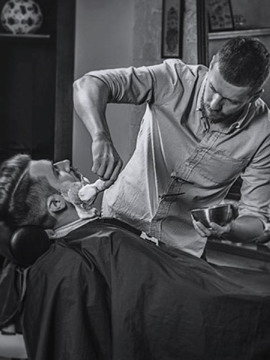 Barber shaving